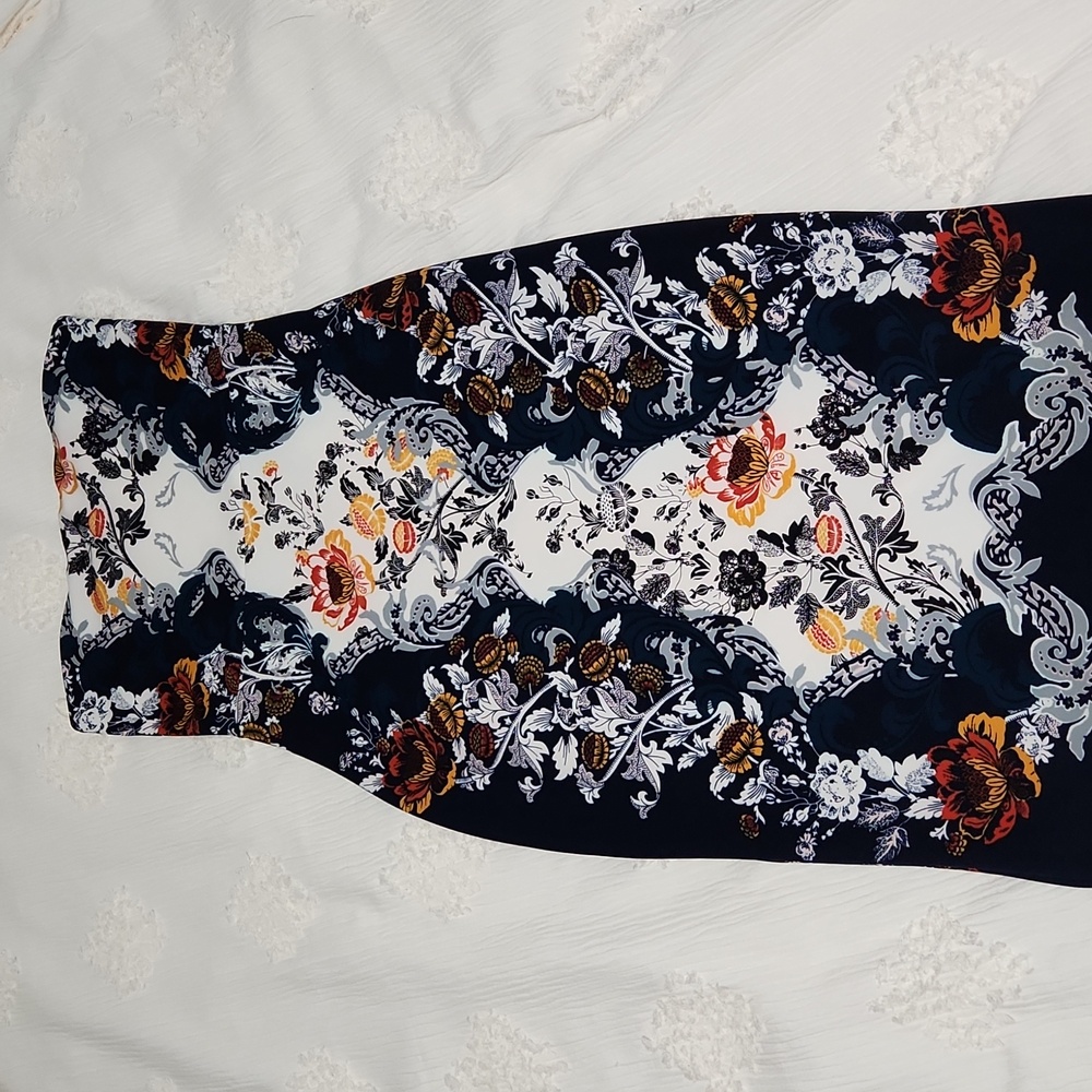 Floral Strapless Dress